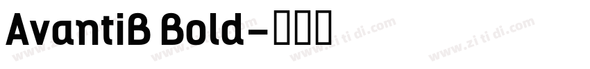 AvantiB Bold字体转换